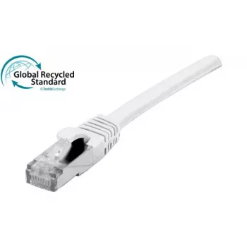 EXERTIS CONNECT RJ45 patchkabel Cat. 6, F/UTP, GRS-certifierad, vit, 1,5 m (854658)