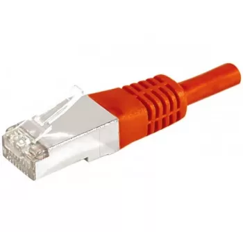 EXERTIS CONNECT Cat.6a F/UTP patchkabel, röd, 0,5 m, 10 Gbps, Slim Snagless Boot 859532