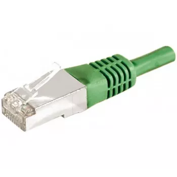 EXERTIS CONNECT Cat.6a F/UTP patchkabel, 5 m, grön, 10 Gbps, Slim Snagless 859552