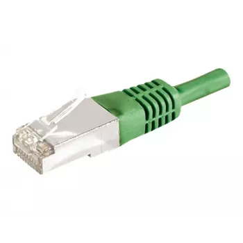 EXERTIS CONNECT 859553 Cat.6a F/UTP patchkabel, 7,5 m, grön, 10 Gbps, Slim Boot