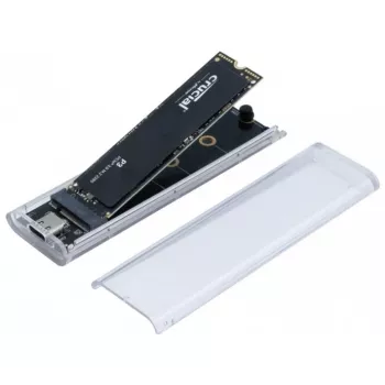 EXERTIS CONNECT M.2 SSD-hölje USB 3.2 Gen 2 Type-C transparent 924625