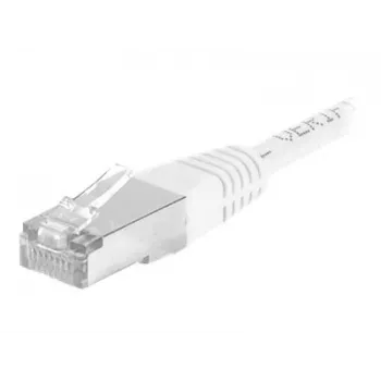 EXERTIS CONNECT CAT.6a F/UTP patchkabel, vit, 1,0 m, 10 Gbps, Slim Boot 859578