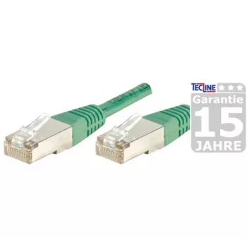 EXERTIS CONNECT S/FTP (PIMF) CAT.6A Class EA patchkabel, grön, 25,0 m, Slim Snagless Boot 858355