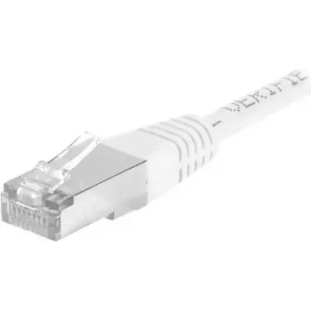 EXERTIS CONNECT Cat.6a F/UTP patchkabel, 3 m, vit, 10 Gbps, RJ45, Slim Snagless 859581