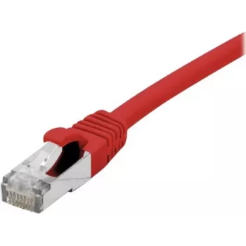EXERTIS CONNECT Cat 6A S/FTP patchkabel, röd, 0,5 m, slim snagless boot 858467