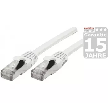 EXERTIS CONNECT Cat 6A S/FTP patchkabel, 1,5 m, vit 858501