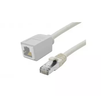 Exertis Connect Cat. 6A S/FTP patchkabelförlängning, halogenfri, grå, 5,0 m 858753