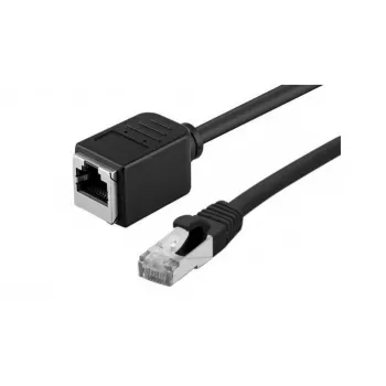 EXERTIS CONNECT Cat. 6A S/FTP patchkabelförlängning, halogenfri, svart, 3,0 m 858757