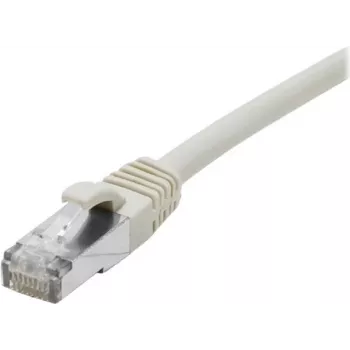 EXERTIS CONNECT Cat 6A S/FTP patchkabel, 0,15 m, grå, slimmad böjdskyddshylsa 858401
