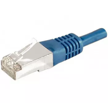 EXERTIS CONNECT 859525 Cat.6a F/UTP patchkabel, 15 m, blå, 10 Gbps, slim boot