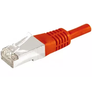 EXERTIS CONNECT Cat.6a F/UTP patchkabel, röd, 15 m, 10 Gbps, slim snagless boot 859540