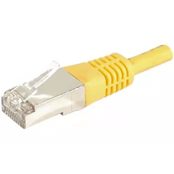 EXERTIS CONNECT 859561 Cat.6a F/UTP patchkabel, 0,3 m, gul, 10 Gbps, slim boot