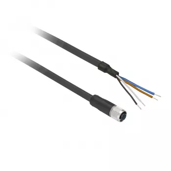 TMSS GERMANY Telemechanique Sensors M12-kontakt rak PUR-kabel 5 m 4-polig XZCP1141L5