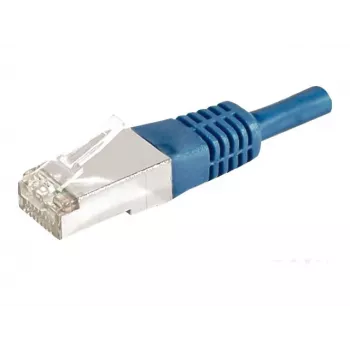 EXERTIS CONNECT Cat.6a F/UTP patchkabel, 0,5 m, blå, 10 Gbps 859517