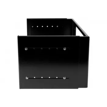Exertis Connect 4U utbyggbart väggmonterat rackfäste, 19 inch, svart, 250–400 mm djup, 20 kg lastkapacitet 907716