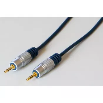 EXERTIS CONNECT Professional Slimline ljudkabel, 3,5 mm stereoplugg hane till hane, 5,0 m, svart 987995