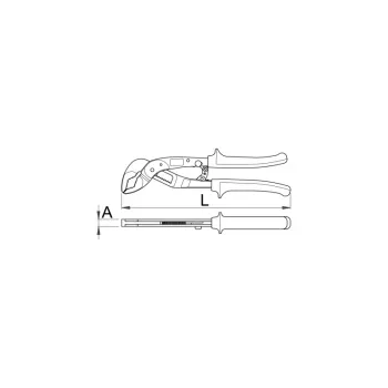 Automatisk rörtång 240 mm Hypo Unior