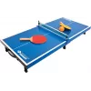 DONIC SCHILDKRÖT mini bordtennisbord-set, blå, hopfällbar, 68 x 33 x 9 cm, med 2 racketar, nät, 2 bollar 838576