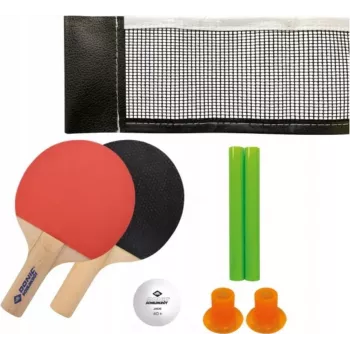 DONIC SCHILDKRÖT mini bordtennis-set – 2 FSC-racketar (140 x 90 mm), boll, nät 788460