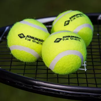 SCHILDKROT tennisbollar, 3-pack, gula, lämplig studs för hobbyspel (970048)
