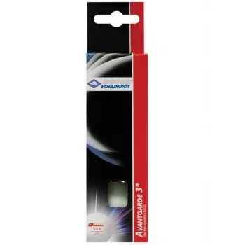 Donic Schildkröt 608334 bordtennisbollar, 3-pack, vit, ABS, 40 mm, nybörjare/fritid