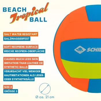 SCHILDKRÖT neopren strandboll Tropical, storlek 5, 210 mm 970299