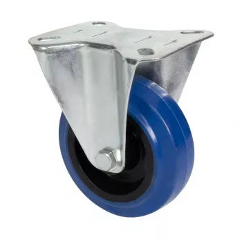 Wagner design yourself fast hjul RO 8700, 75 mm, blå/grå slitbana, 50 kg bärförmåga, plattmontering 4870001