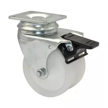 Wagner design yourself ECO RO 3277 dubbelhjul länkhjul 32 mm vit/grå (3327701)