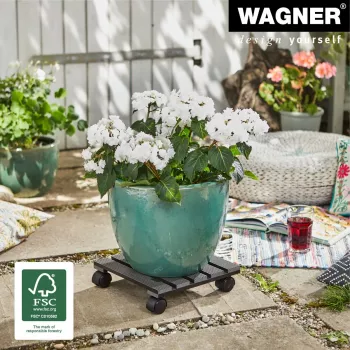 WAGNER Multi Roller WPC antracit 60 dubbelrullar 60 kg fyrkantig (20050001)