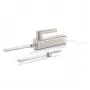 GRAEF EK508EU elektrisk kniv 180 W rostfria blad, 2 vågslipade blad, ergonomiskt grepp, förvaringsblock i trä, säkerhetsbrytare, 1,2 m kabel, vit