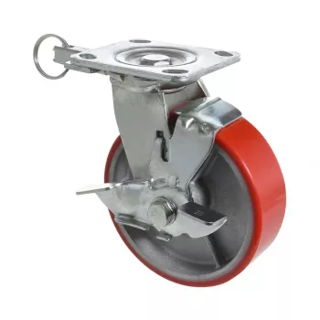 Wagner design yourself tunga svängbara hjul RO 0115 röd 100 mm 150 kg 4011501