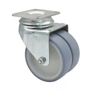 Wagner design yourself ECO RO 1577 grått dubbelt svängbart hjul, 50 mm hjul, 50 kg bärförmåga, plattmontering 3157701