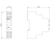 Siemens 5TE5802 hjälpkontakt, 1NO+1NC, sidomontering, flerfärgad