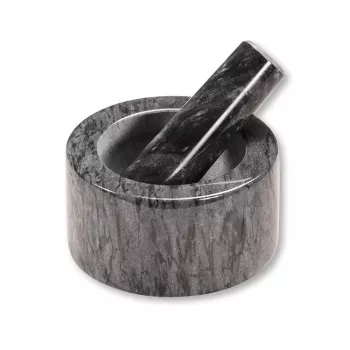 Kesper Piesta marmor mortel och stöt set, svart
