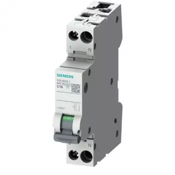 SIEMENS SENTRON 5SL6 dvärgbrytare 5SL6016-6, 1P+N, B16, 6kA, 230V