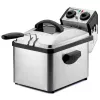 Rommelsbacher FRP 2135/E rektangulär fritös, 3,5 L oljekapacitet, Cool-Zone-teknik, permanentfilter, justerbar termostat, timer, rostfritt stål