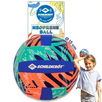 SCHILDKROT neopren mini beachvolleyboll storlek 2 mjuk textilyta saltvattenbeständig 970342