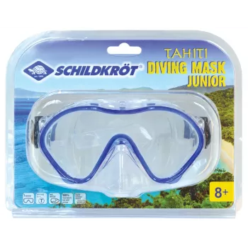 SCHILDKRÖT Junior Dykarmask Tahiti, mörkblå, stort synfält, silikonmaskkropp och pannband, 1 st (940042)