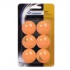 DONIC SCHILDKRÖT Jade bordtennisbollar, 6-pack, orange, plast, för hobbyspelare 618378