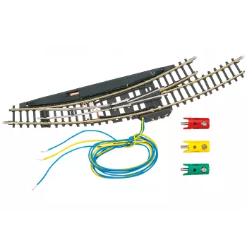 Märklin Z-spår Elektromagnetisk böjväxel Vänster - svart/gul 8568