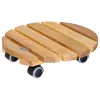 WAGNER Multiroller ERLE soft rund Ø34cm växtrulle, massiv al, 100 kg, 3 svängbara hjul, skonsam mot golv 20026201