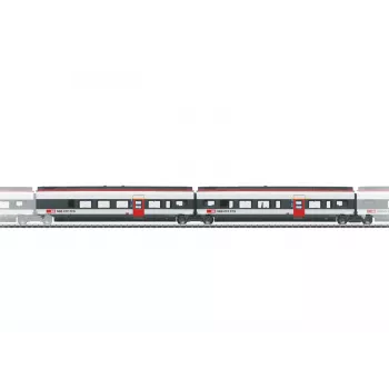 Märklin 043453 H0 SBB Giruno kompletteringsvagnsset, 2-delat, epok VI, AC, LED-innerbelysning