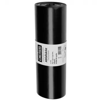 DEISS 95180 soppåsar, 60µm, svart, 10 st