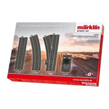 Märklin C-räls kompletteringspack C1 – spår H0 (24900)