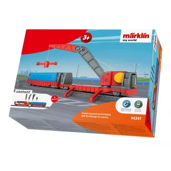 Märklin World 44347 H0 kompletteringspackning lastning med kranvagn