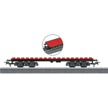 Märklin 44734 H0 byggstensvagn, svart/röd