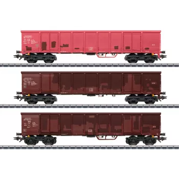 Märklin 047188 H0 stolpvagn med trälass, epok IV DB, 3-ledare AC