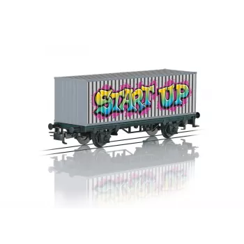 Märklin 44831 H0 täckt godsvagn, Märklin Magazin årsvagn 2001, epok V, AC, Relex-koppel