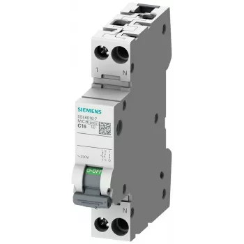 Siemens SENTRON 5SL6010-6 dvärgbrytare, 1P+N, C10, 230V, 6kA