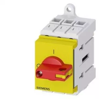 Siemens 3LD30300TK13 huvudbrytare / lastfrånskiljare, 3-polig, 16 A, 7,5 kW, röd/gul